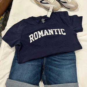 NWT - J.Crew Vinatge cotton crewneck T-Shirt Size Small - Blue